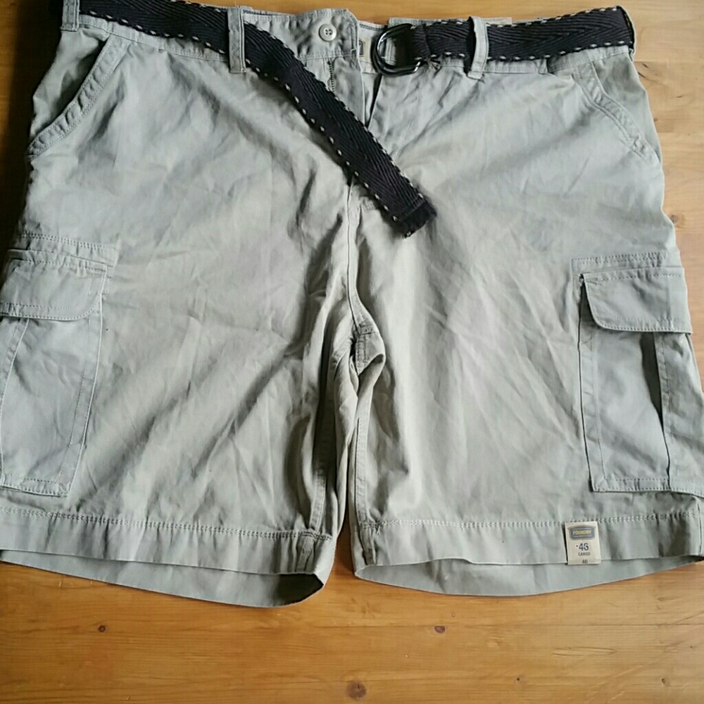 Big and tall men's cargo shorts.